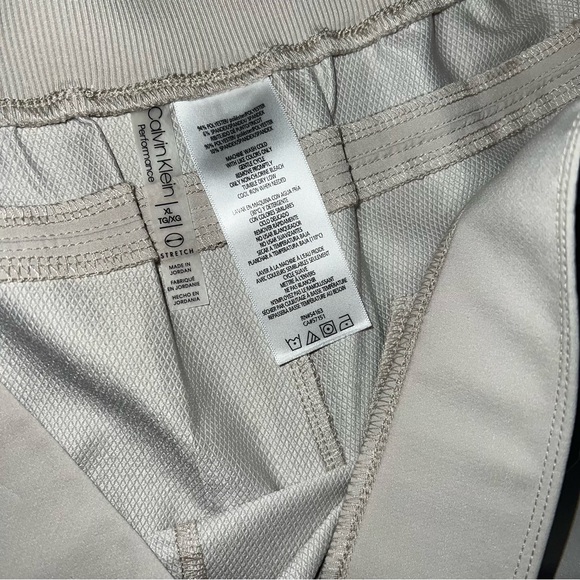 Calvin Klein performance ankle pant light beige/cream color size xl - Picture 6 of 10